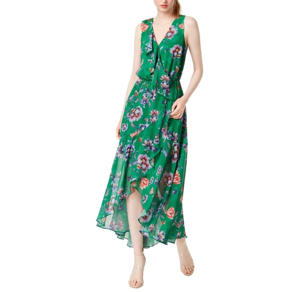 floral midi wrap dress - Picture 3 of 7